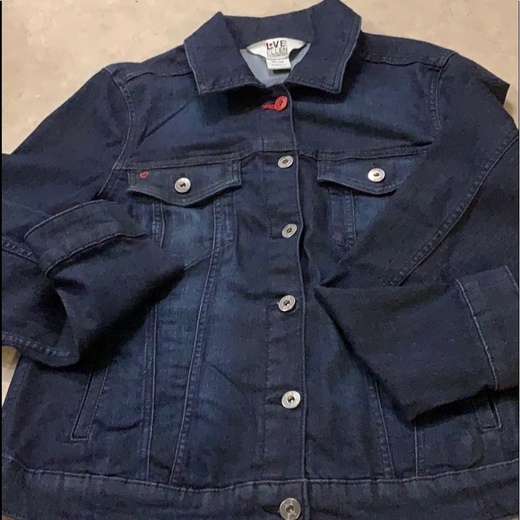 Ellen Degeneres dark denim jacket - Picture 1 of 5